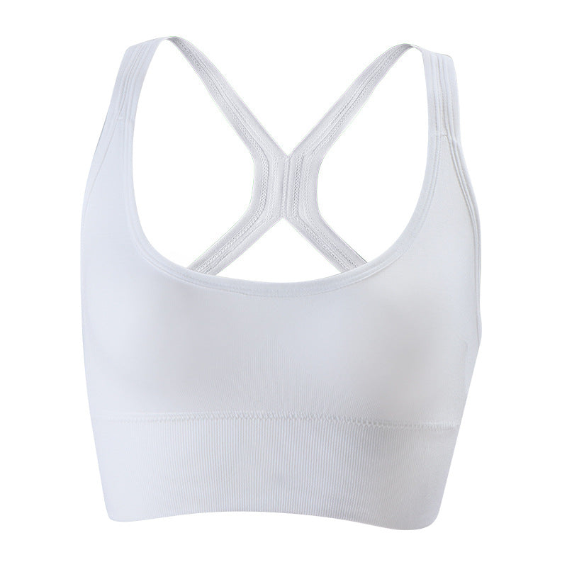 Women's Shockproof Sports Bra with Built-in Padding