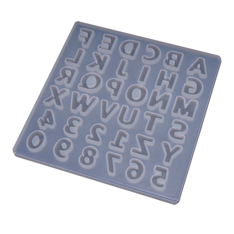 Silicone Letter Molds for Resin and Crystal Crafting