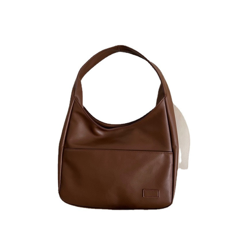 Trendy Soft Shoulder Bag for Students - Large Capacity