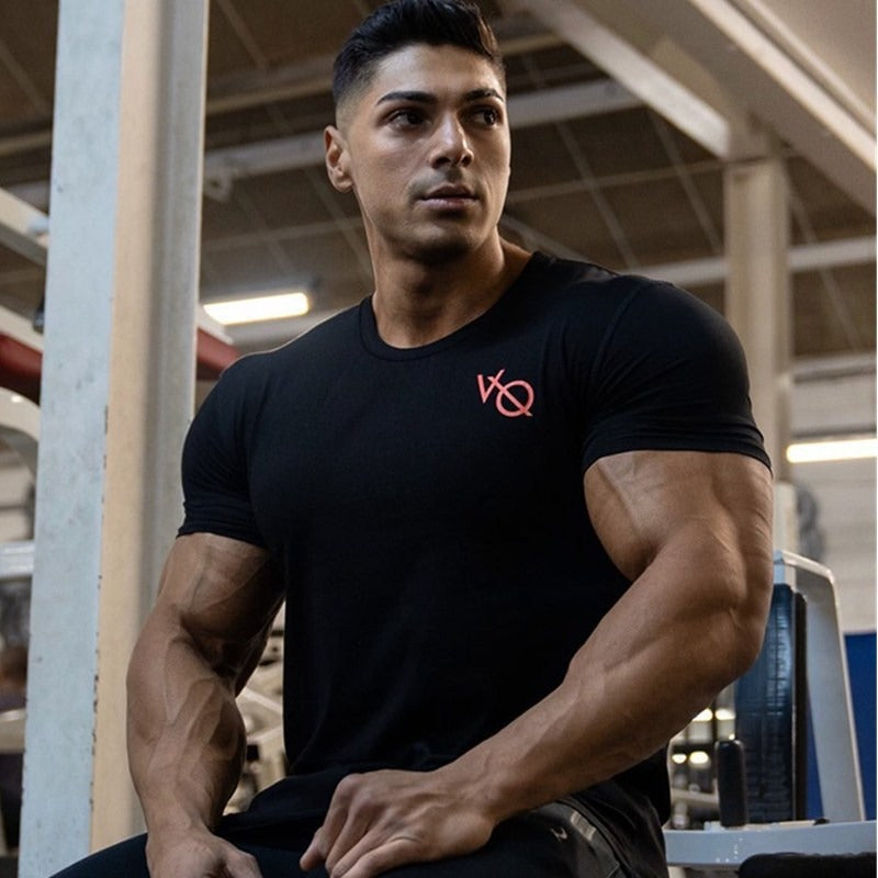 2022 Men's Muscle Fitness Cotton T-Shirt for Running