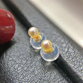 18K Pearl Stud Earrings