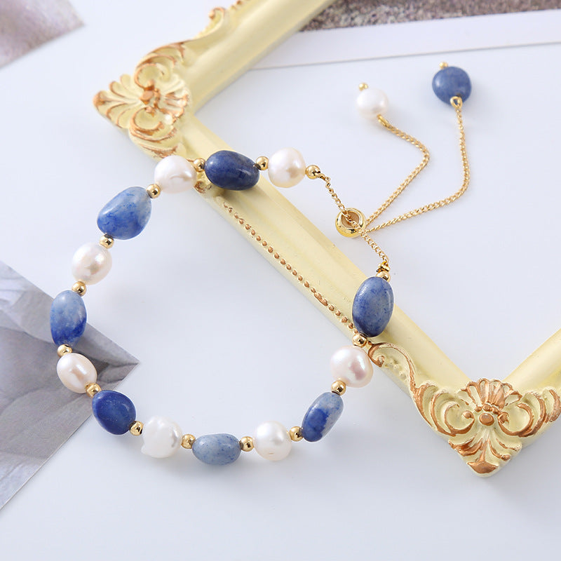 Vintage Baroque Freshwater Pearl Bracelet - Handmade Beads