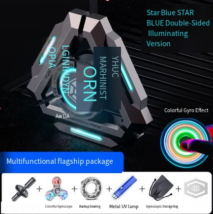 Luminous Metal Fidget Spinner for Stress Relief Toys