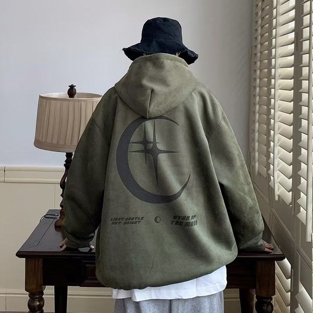 Men's Suede Hoodie - 2023 Fall Vintage Casual Wear