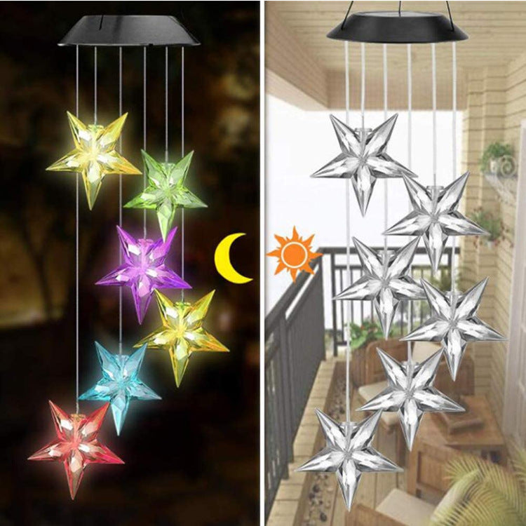 Outdoor Solar LED Wind Chime Light - Hummingbird Design