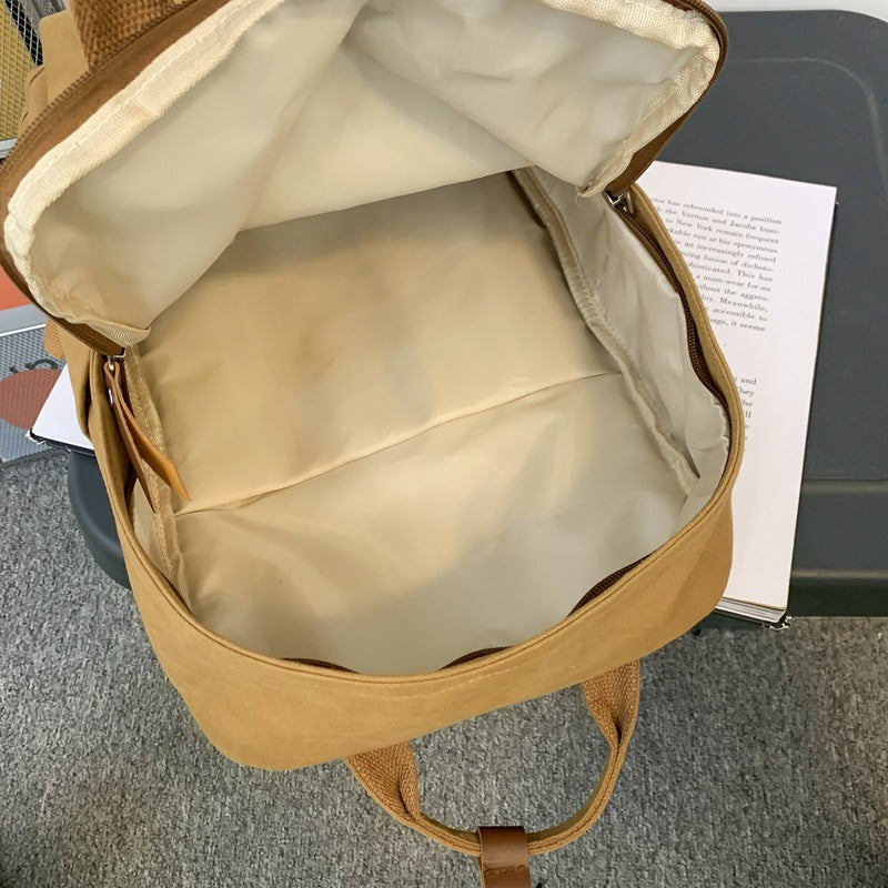 Canvas Backpack for Women - Vintage Style for Students
