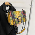 2023 New Fashion Women's Crocodile Pattern Shoulder Bag