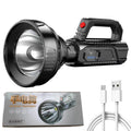 USB Rechargeable LED Spotlight Flashlight for Outdoor Use