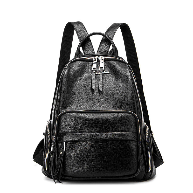 Fashionable Korean Version Leather Backpack