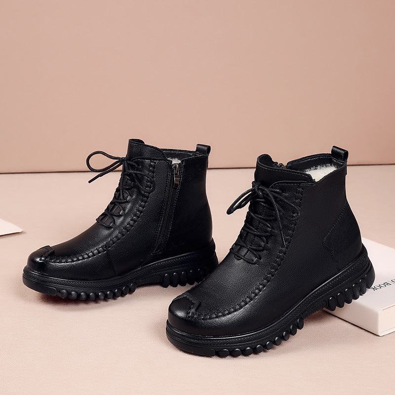 Thick-Soled Women's Winter Martin Boots with Fur 2024