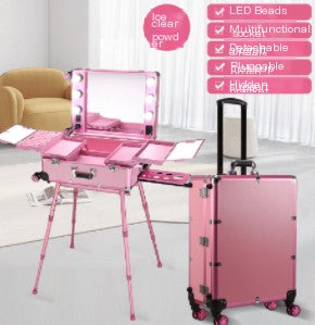 GlamTrek™ Pro Beauty Case with Lights (One Piece)