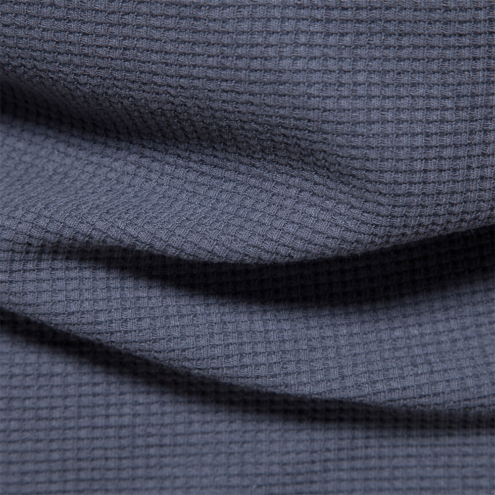 Men's Casual Short Sleeve Knit T-Shirt in Solid Color
