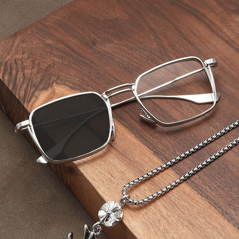 Retro Blue Light Blocking Color Changing Glasses for Men