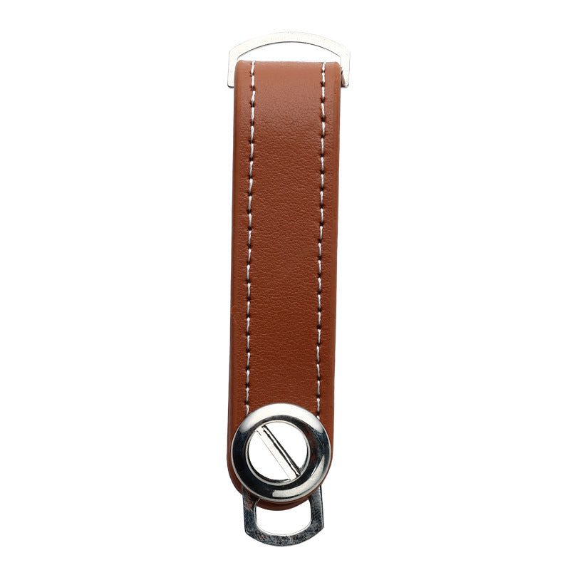 Creative Zinc Alloy Leather Keychain for Storage