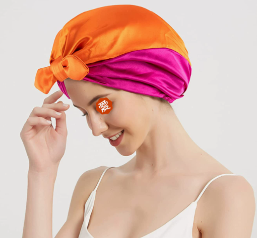 2019 Double Layer Satin Hair Scarf Sleep Cap