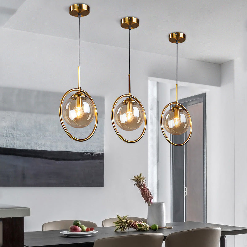 Nordic Modern Minimalist Glass Pendant Light