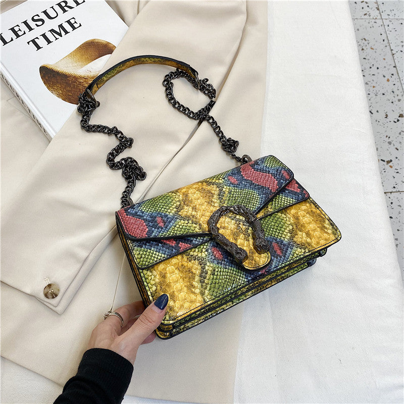 2023 New Fashion Women's Crocodile Pattern Shoulder Bag