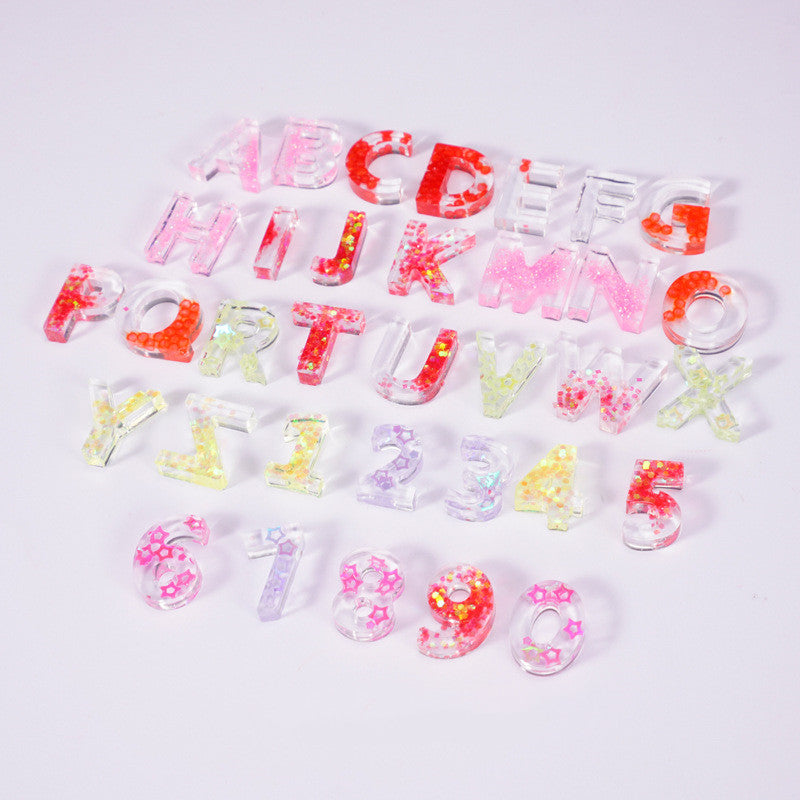 Silicone Letter Molds for Resin and Crystal Crafting