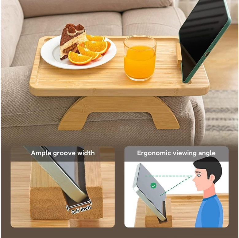 Wooden Lazy Sofa Tray