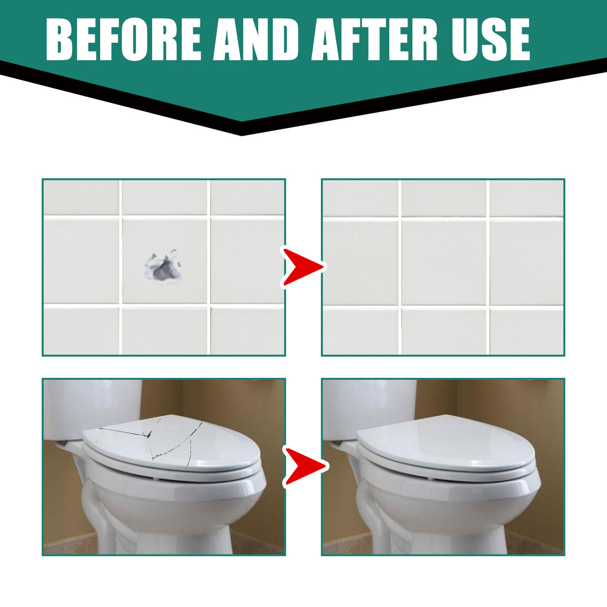 Jue-Fish Tile Repair Adhesive for Cracks and Marble
