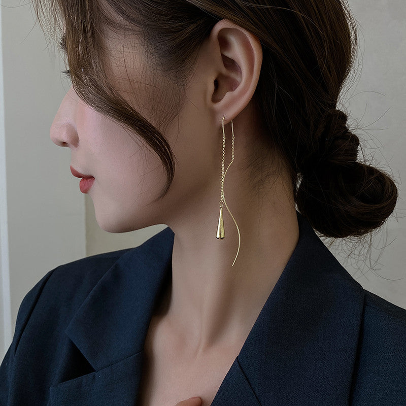 Korean Style Long Tassel Pendant Earrings (Wholesale)