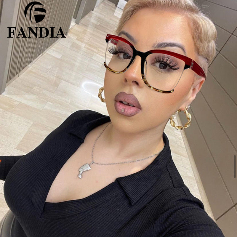 Fashion Optical Colorful Square Frames Blue Light Glasses