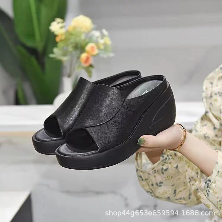 Women’s Thick-Soled Waterproof Wedge Sandals 2023