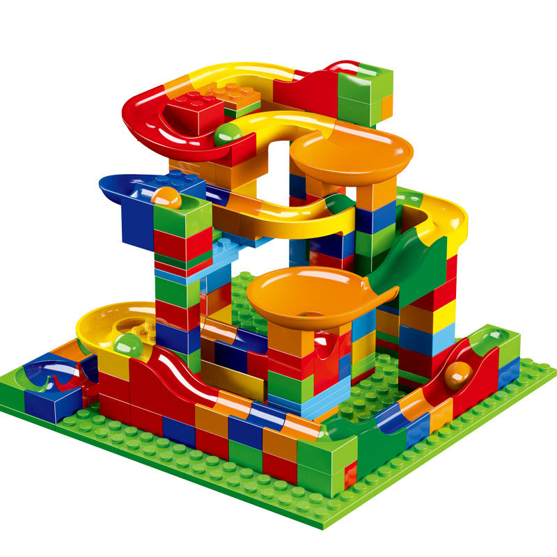 168-Piece Pellet Slide Building Blocks Track Puzzle Set
