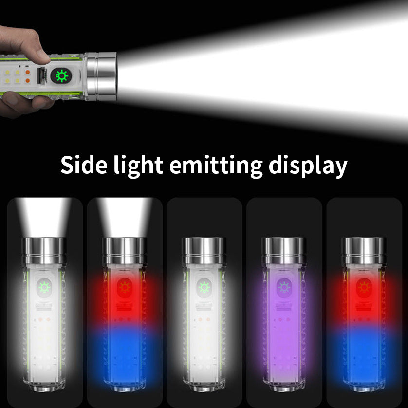Mini Multi-Function Keychain Light with Purple Laser