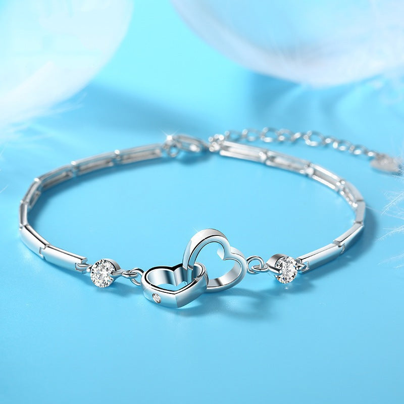Korean-Japanese Minimalist Heart Bracelet Jewelry