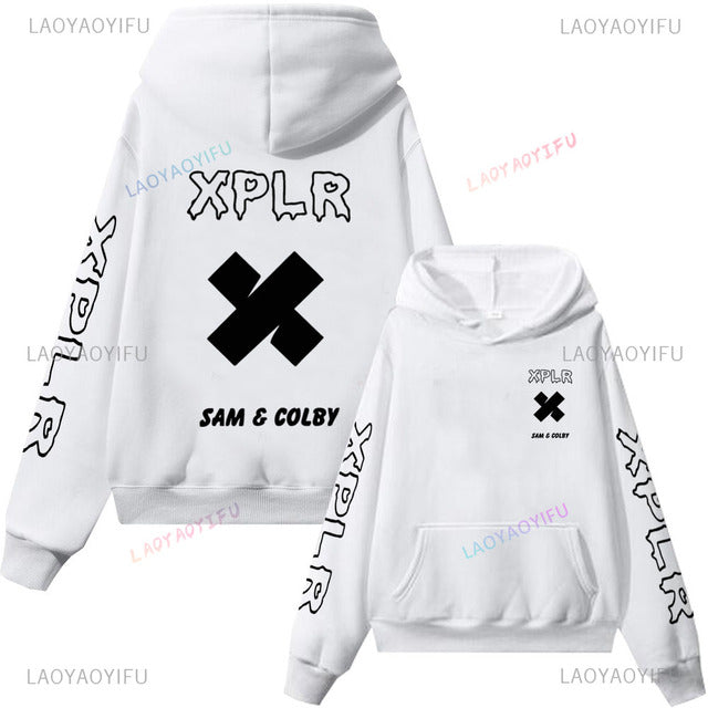 Sam and Colby 2D Fashion Hoodie with Hood