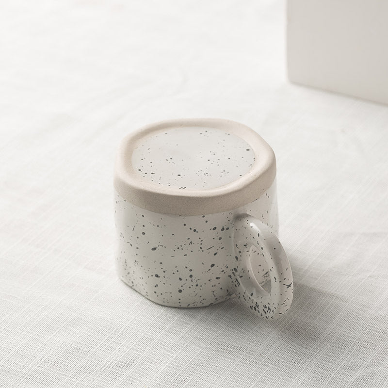 Korean Style Ink Splash Ceramic Mug for Coffee and Tea