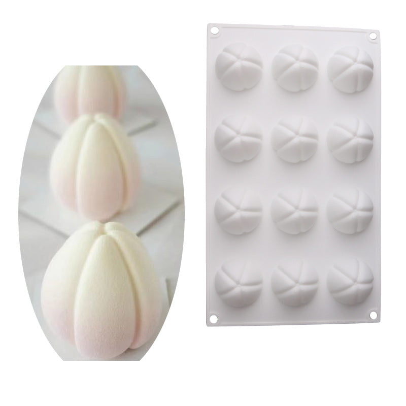 12-Cavity Tulip Silicone Cake Mousse Mold for Baking