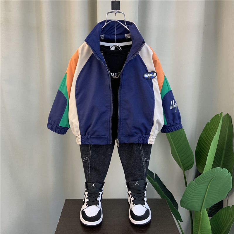 Autumn Spring Baseball Jacket for Kids 2-12 Years