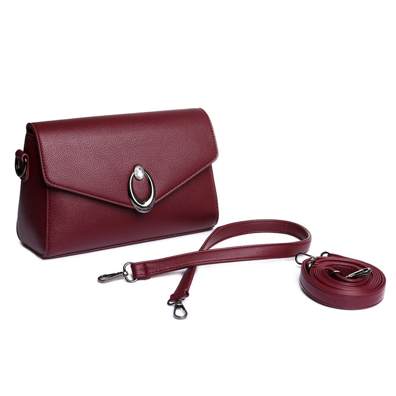 New Retro Fashion Soft Leather Women's Shoulder Bag