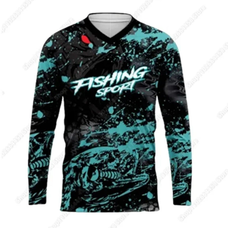 2024 Men's Long Sleeve UV Protection Fishing Shirt