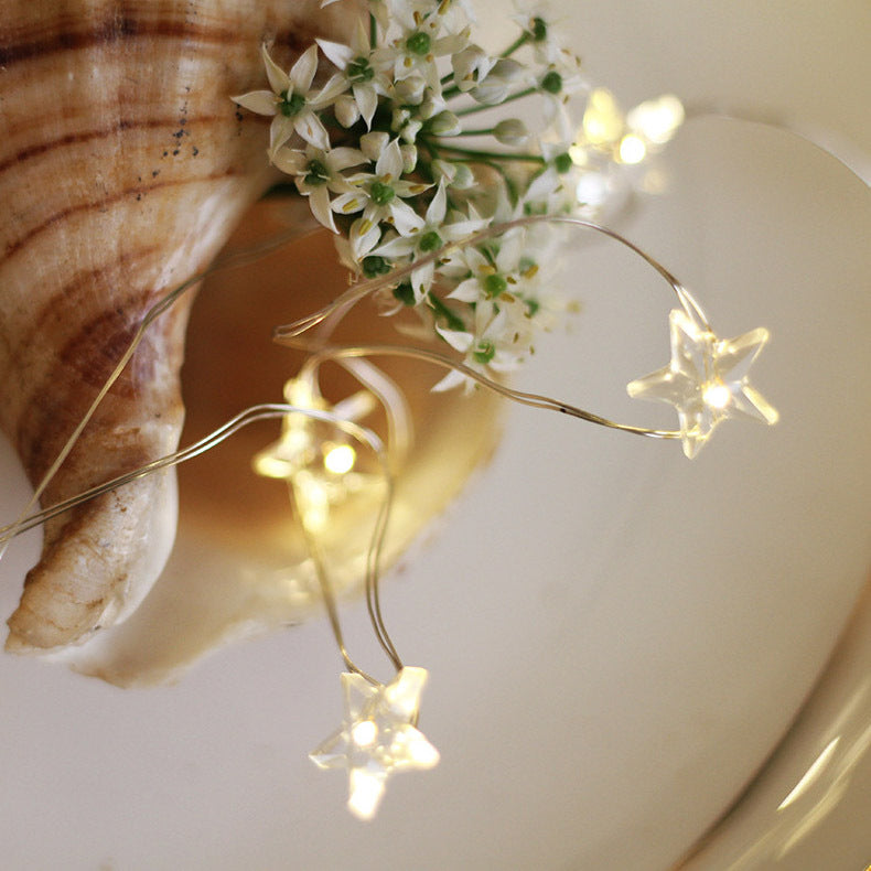 Star Copper Wire Light Flower Gift Box String Lights