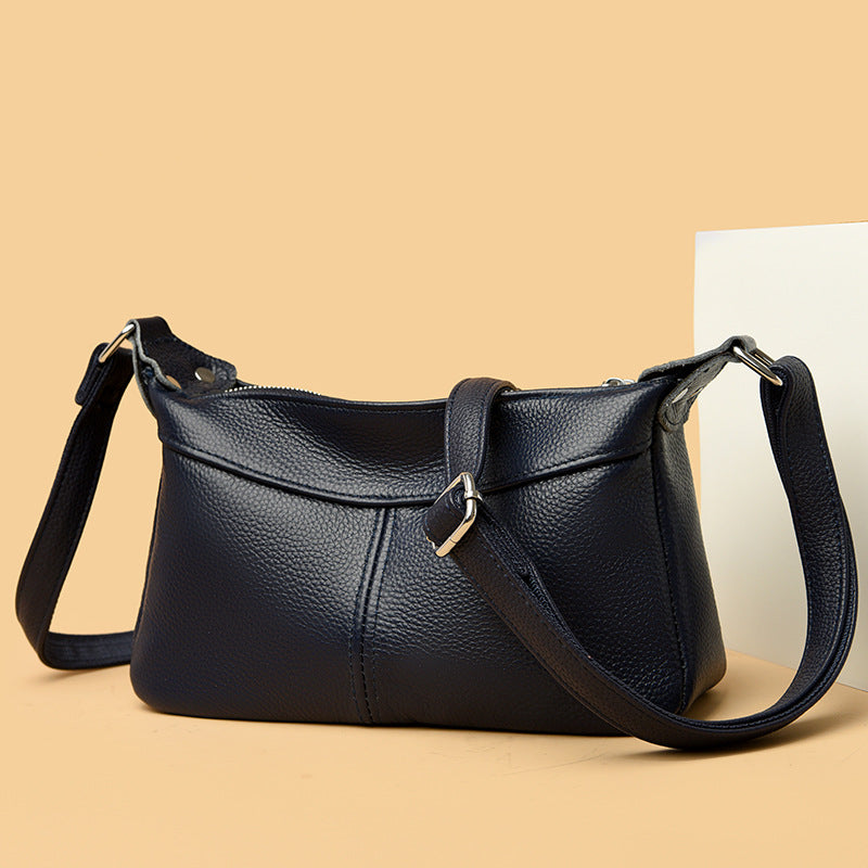 "2024 New Women's Leather Shoulder Bag with Multiple Pockets"