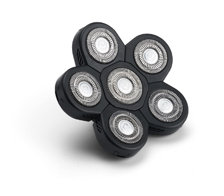 2021 Men's Waterproof Rotary Shaver with 5 Heads