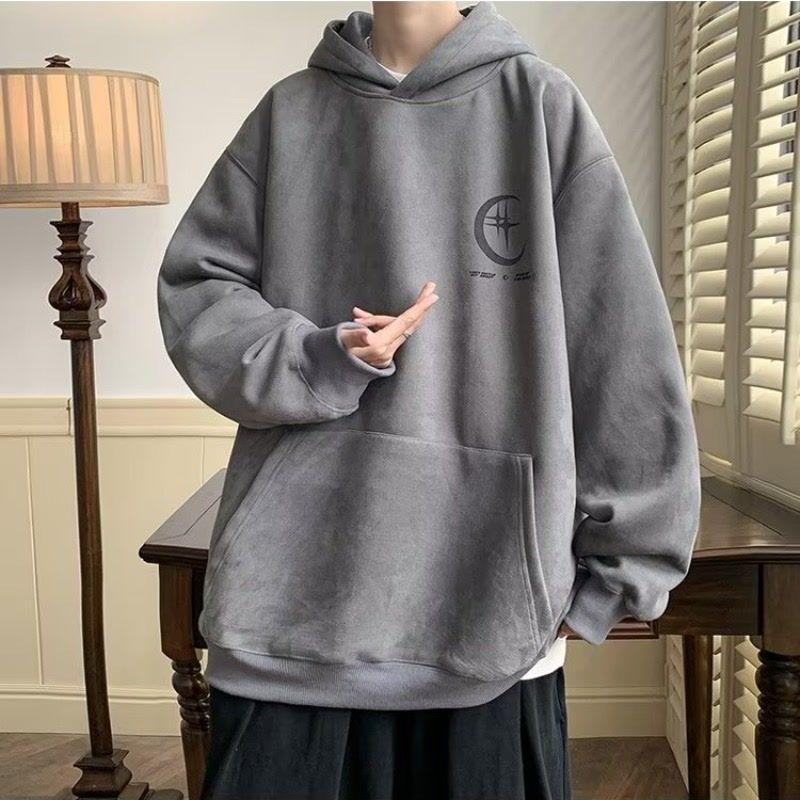 Men's Suede Hoodie - 2023 Fall Vintage Casual Wear