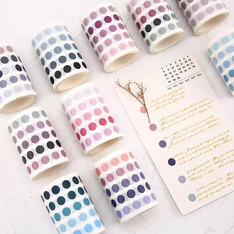 Round Dot Markers, Dot Tape, Polka Dot Planner Stickers