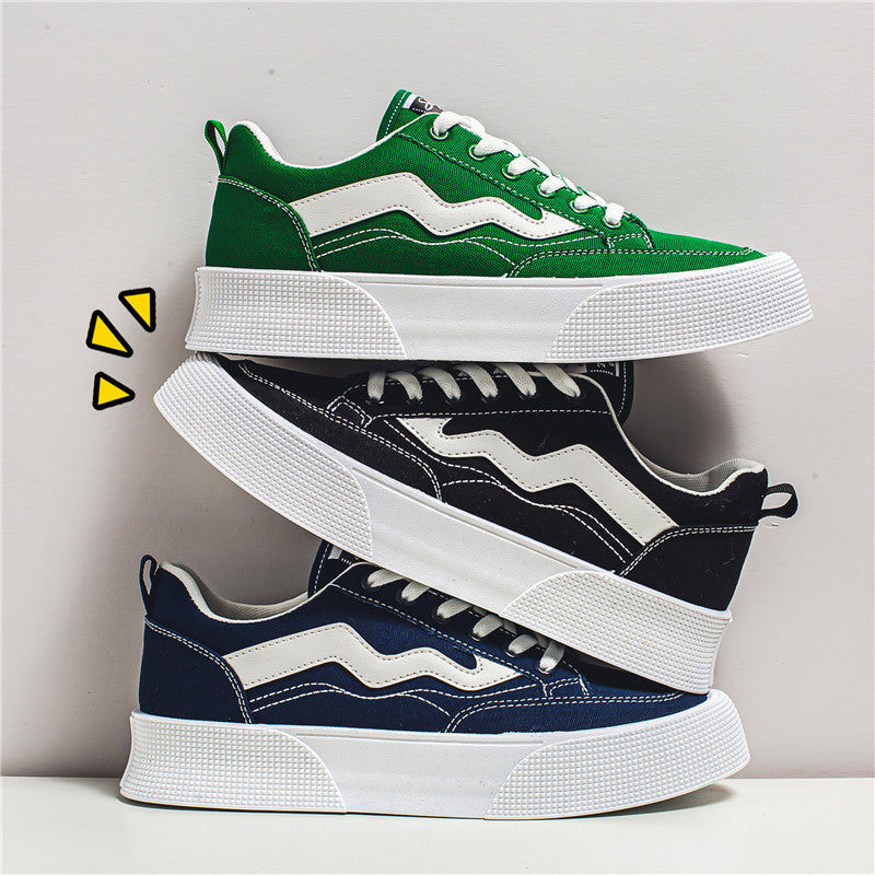 2023 Summer New Thick-Soled Men's Canvas Sneakers