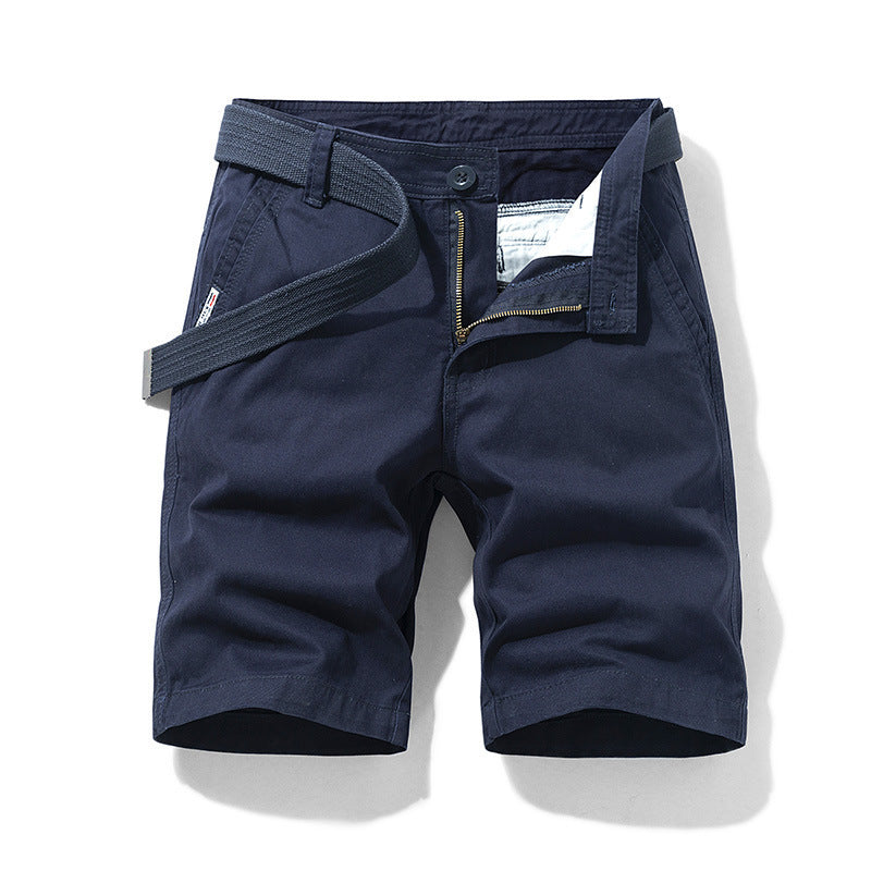 Men's Vintage Loose Fit Cotton Cargo Shorts
