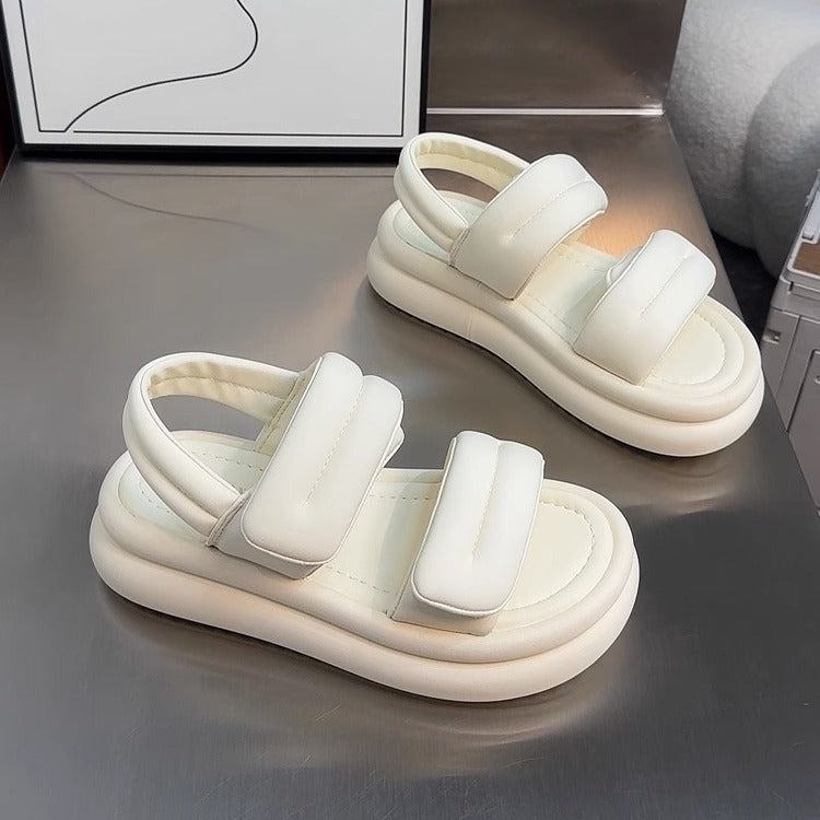 ZHIKE Women's Summer Thick-Soled Sandals with Velcro