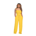 "9336 Women's Loose Solid Color Jumpsuit"