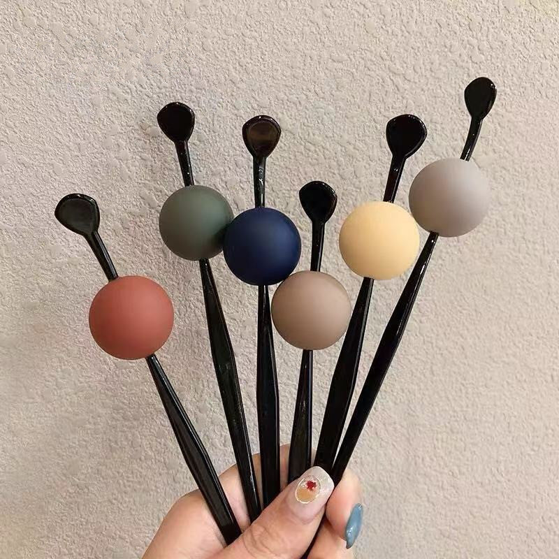 Japanese Style Round Ball Hairpin for Modern Updo
