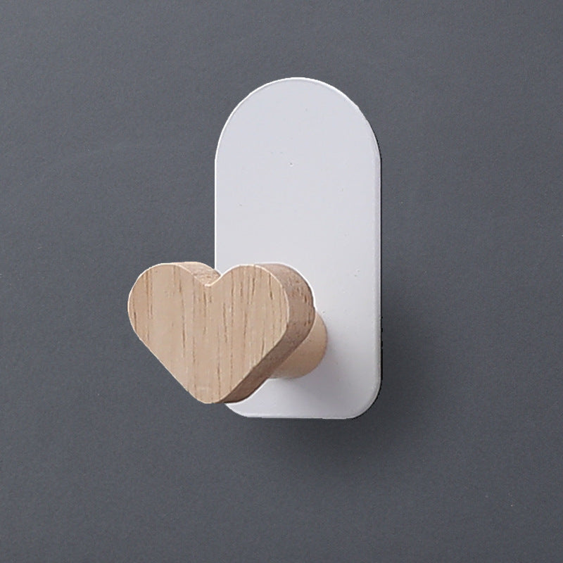 Nordic Wood Wall Hooks for Coats, Bags, and Keys