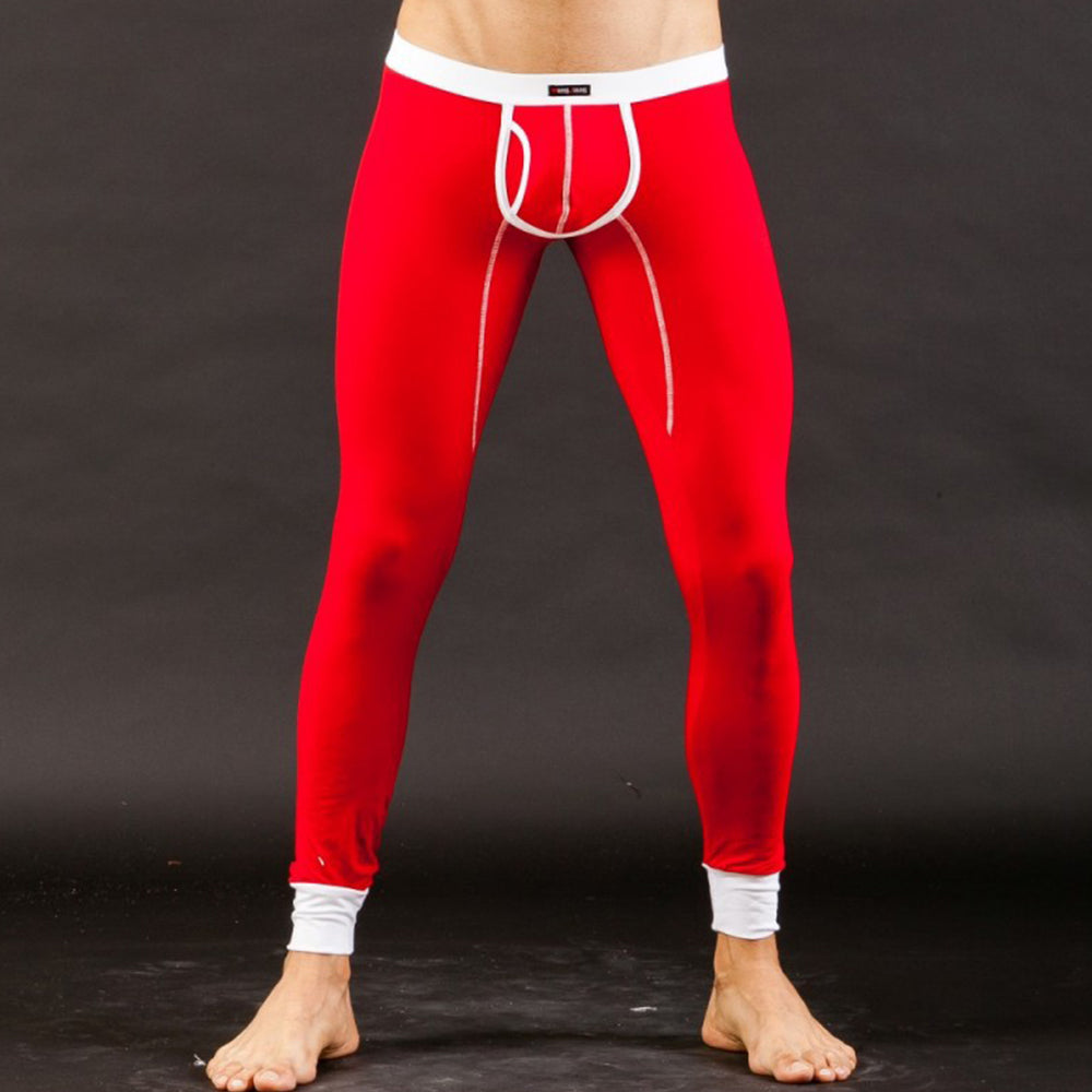 Men's Fashion Warm Long Johns with Penis Bag Tights