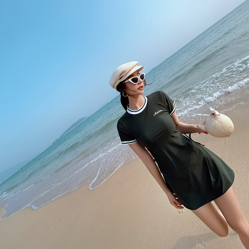 2024 Women's Two-Piece Swimwear Skirt Style Sporty