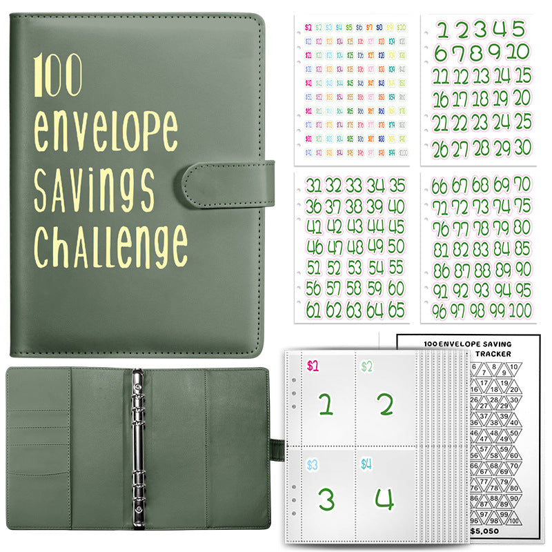 100 Envelope Challenge Notebook for Couples' Savings
